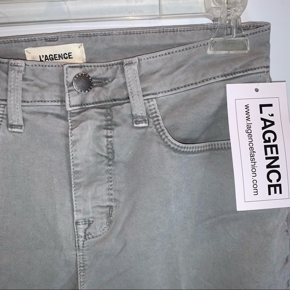 L’agence Wide Leg Grey Jeans NWT - Picture 3 of 12
